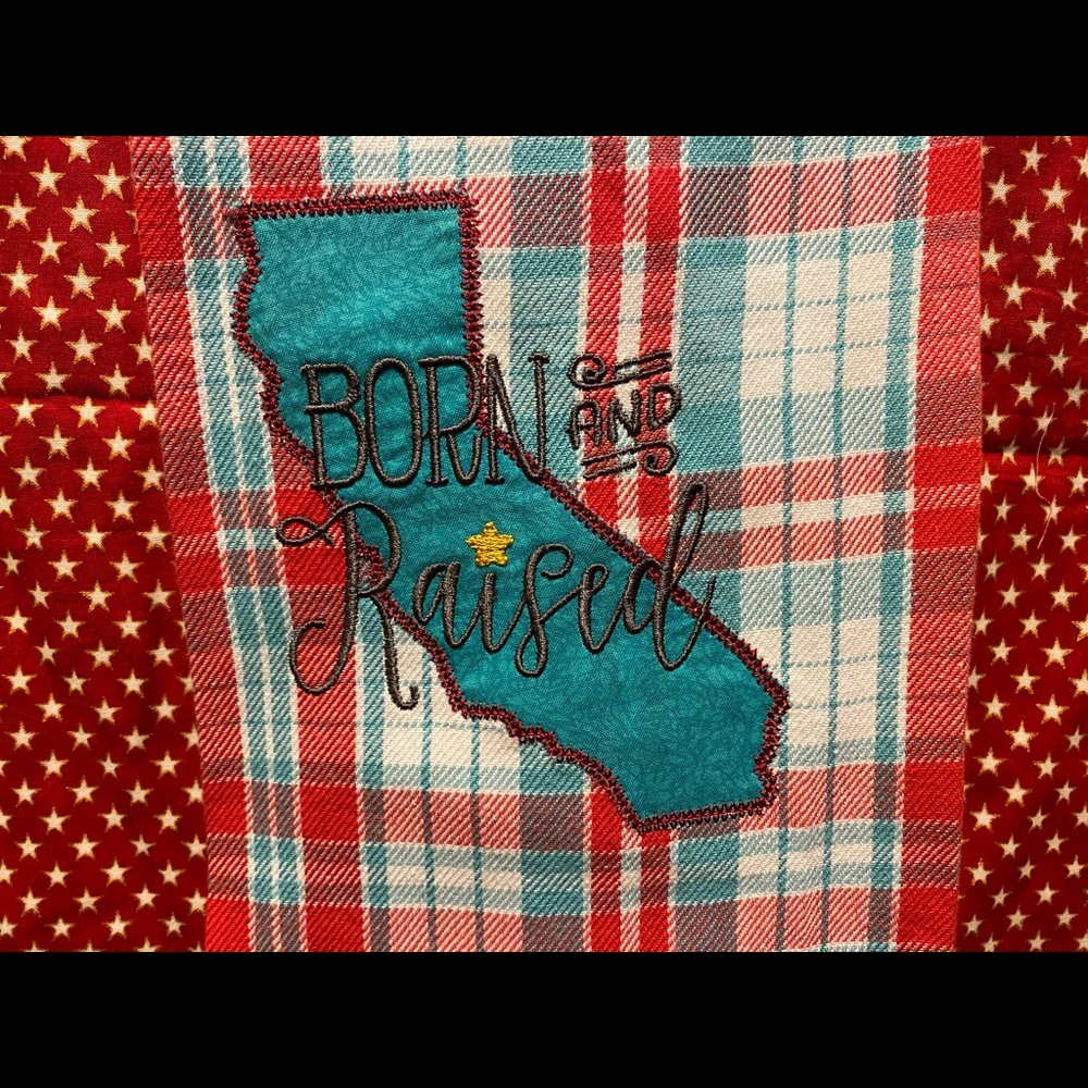 Handmade and embroidered hanging kitchen towel